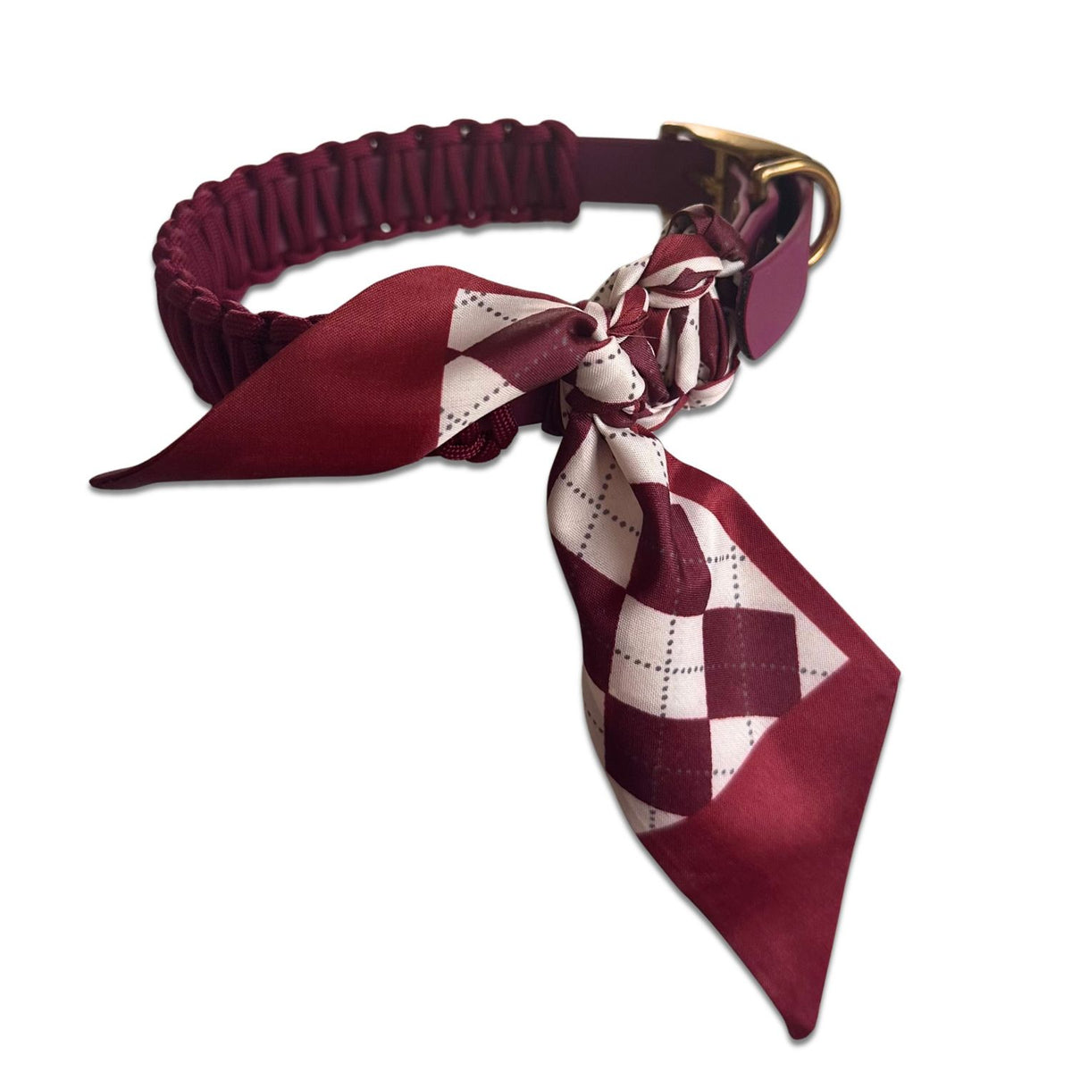 Halsband 'Babette' Bordeaux